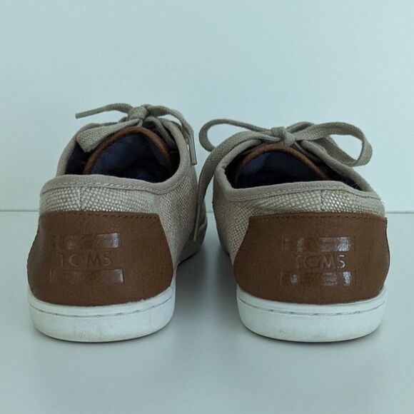 Toms Donovan Khaki Lace Up Sneakers 6.5 - Picture 8 of 9